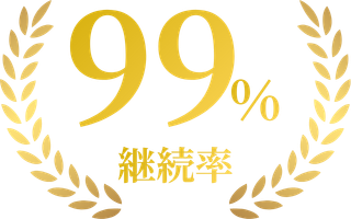 継続率 99%